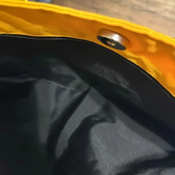 VTG LL BEAN Freeport Maine MADE INUSA Colorblock GRN Yellow Unisex Shoulder Tote - Picture 11 of 11